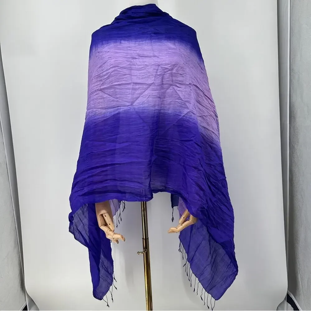 Orvis Purple Ombre Silk Scarf
